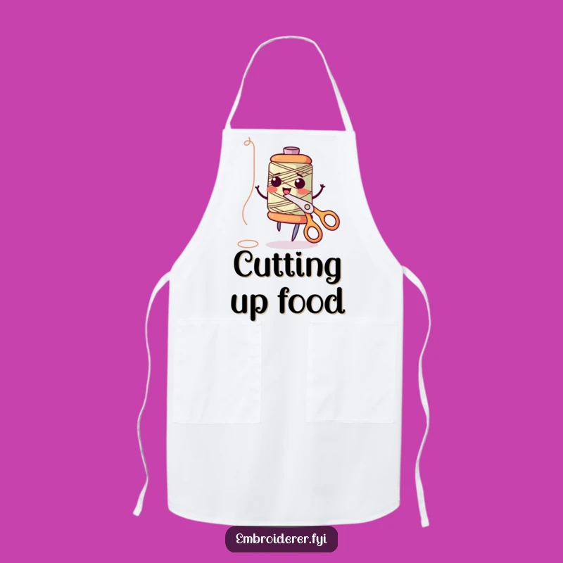Funny Dancing Spool Apron: Sew with Fun and Style - Great Gift