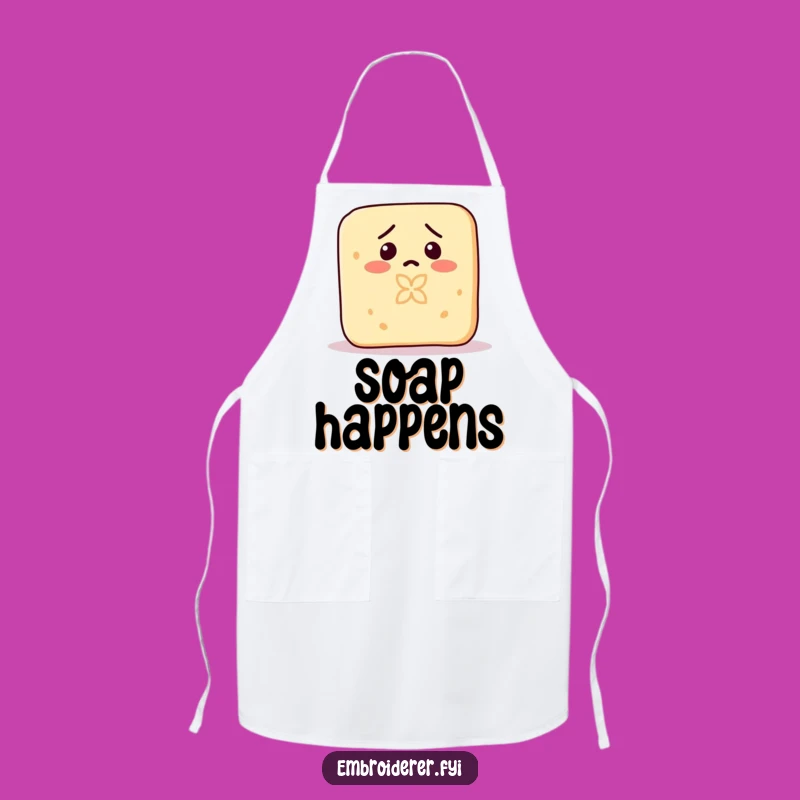 Funny Confused Soap Apron: Hilarious Kitchen Wear for Accidental Chefs