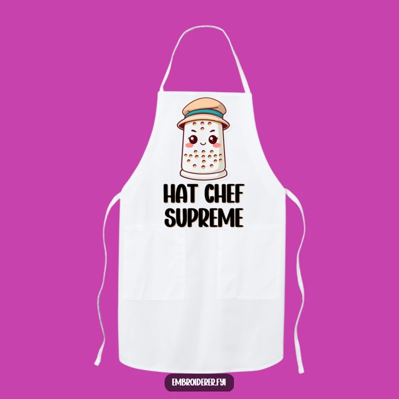 Funny Thimble Hat Apron: Sew with Determination and Style - Great Gift
