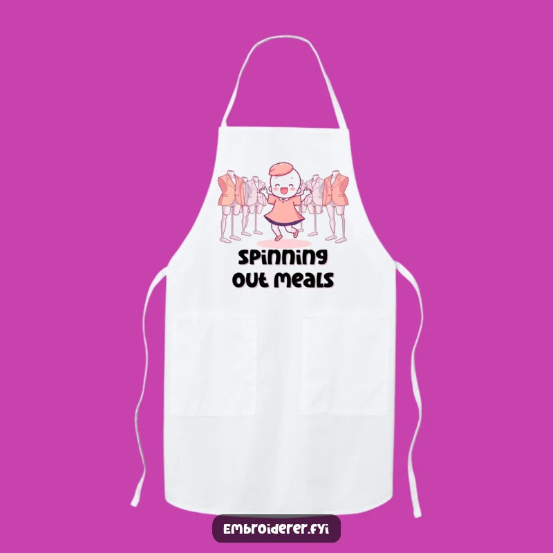 Funny Apron: Hoop Dance Crafter, Hilarious Protection for Stitchers