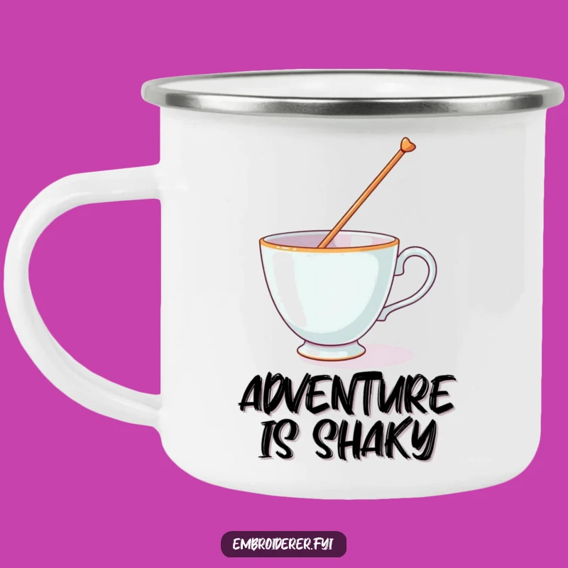Funny Teacup's Campfire Balancing Act Mug: Hilarious Outdoor Gear for Adventure