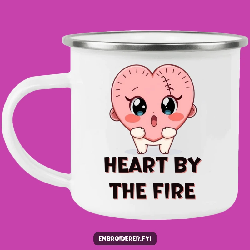 Funny Stitch Fail Camping Mug: Surprised Crafter Drinkware