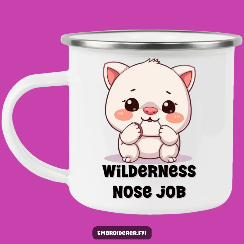 Funny Sewing Camping Mug: Hilarious Character for Your Outdoor Brew