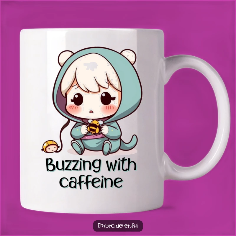 Funny Bee Surprise Mug - Hilarious Gift for Bugged Crafters!