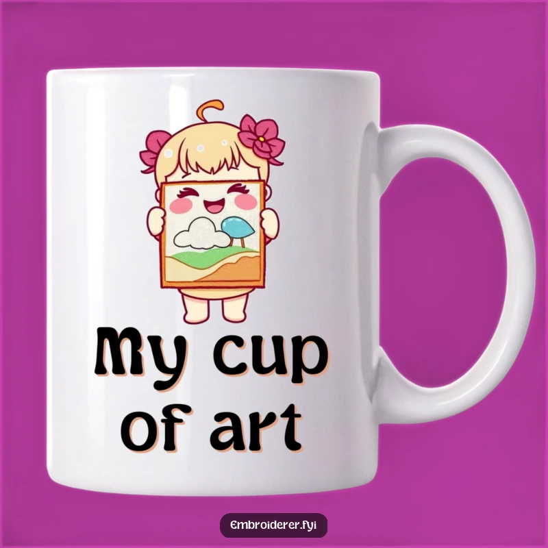 Funny Joyful Artist Mug: Celebrate Crafting Triumphs Hilariously!