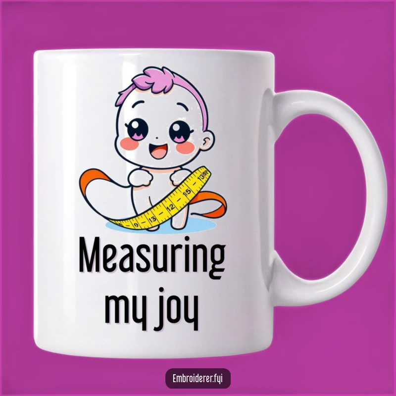 Funny Measuring Character Mug: A Hilarious Gift for Tailors & Crafters!
