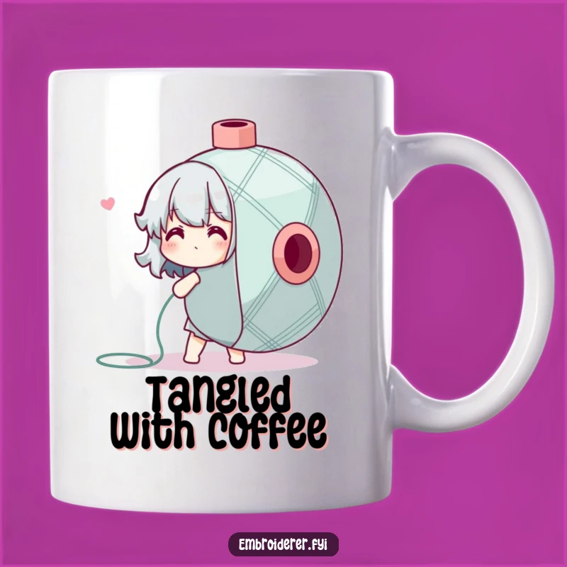 Funny Mug: Floss Struggle Hero, Hilarious Gift for Overwhelmed Crafters