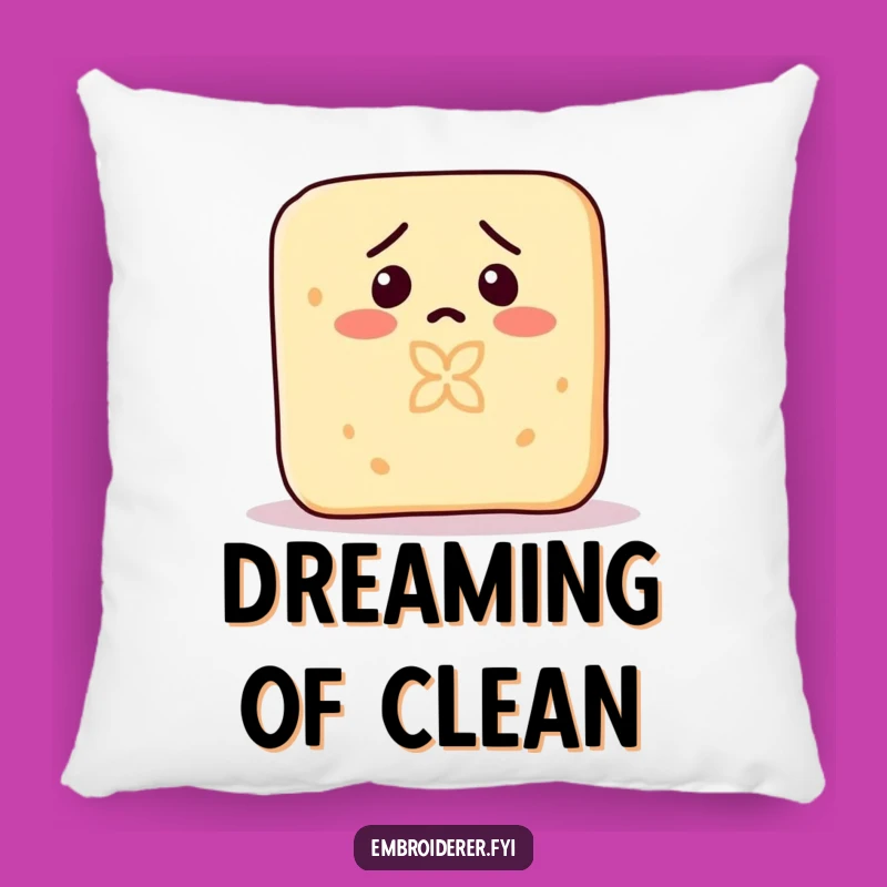 Funny Confused Soap Pillow: Add Cozy Humor With This Accidental Art Cushion