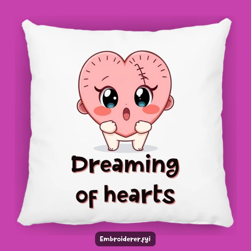 Funny Stitch Fail Pillow: Cozy Surprised Crafter Accent