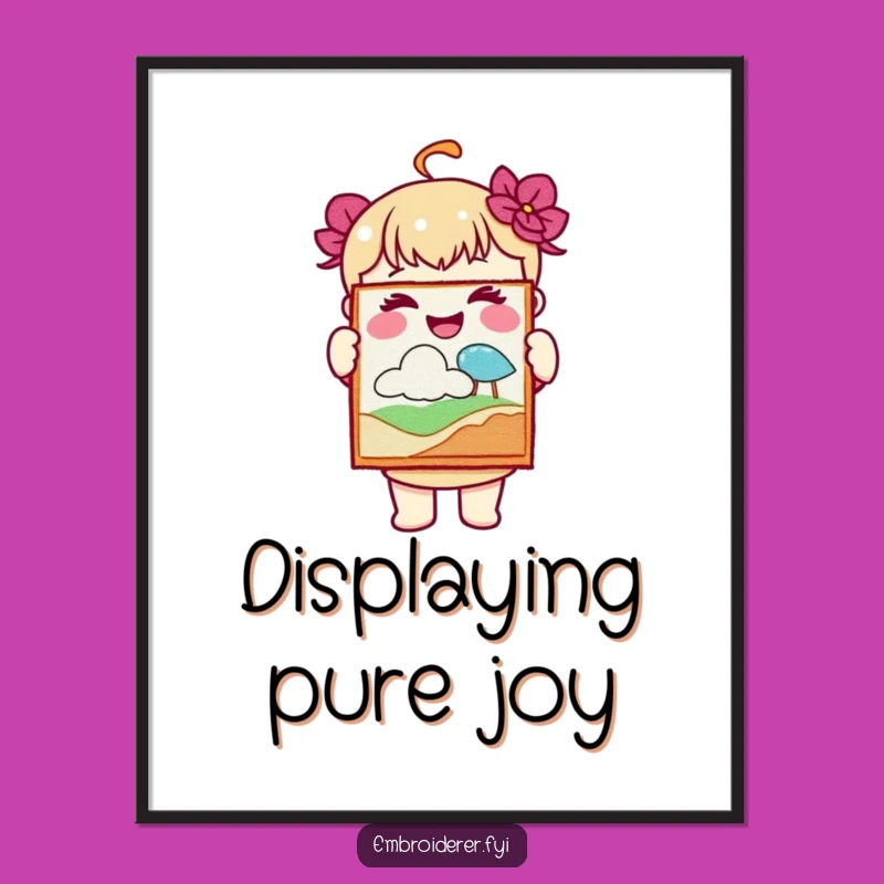 Funny Joyful Artist Digital Art: Celebrate Crafty Wall Decor!