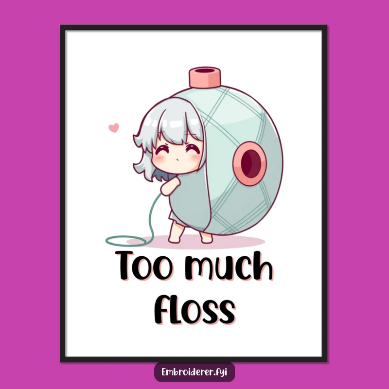 Funny Digital Art: Floss Struggle Victory, Hilarious Printable Decor