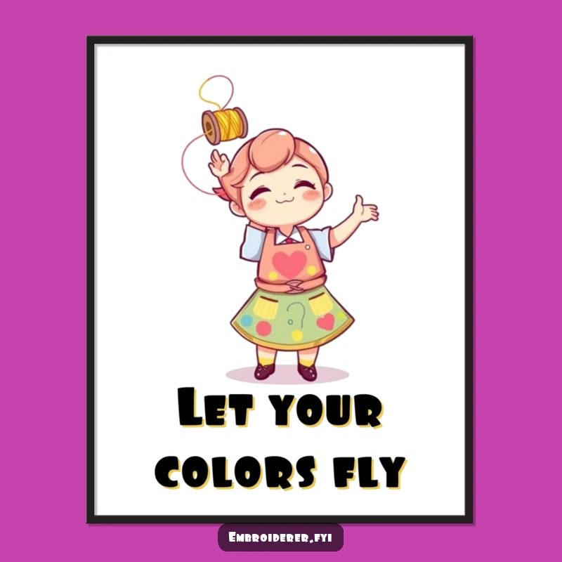 Funny Thread Tosser Apron Digital Art - Instant Vibrant Decor