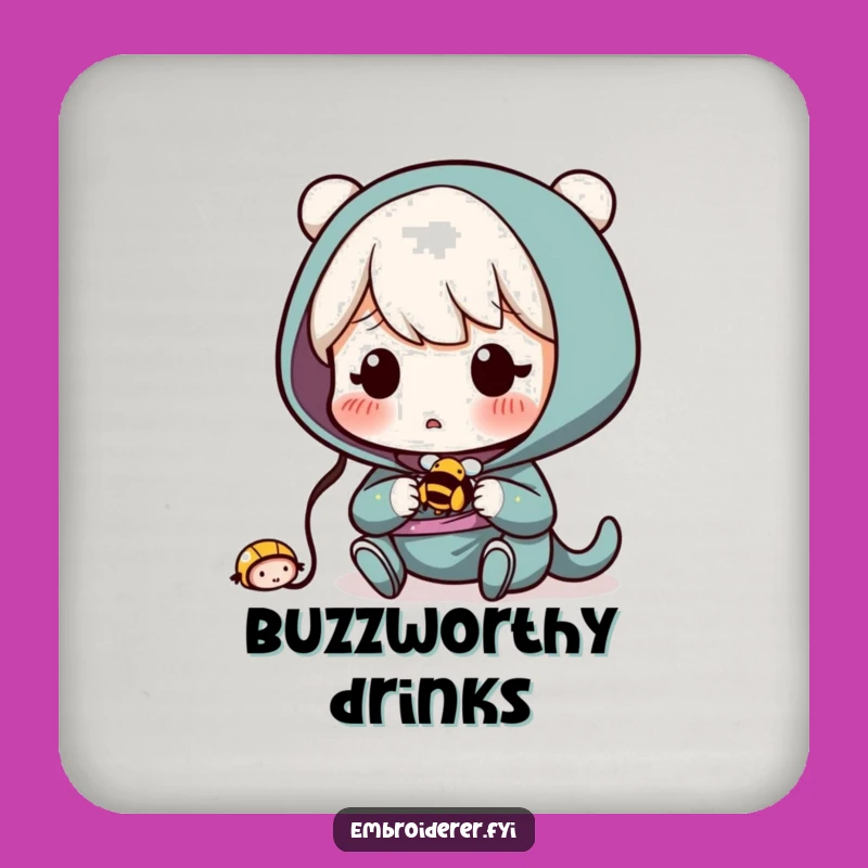 Funny Bee Surprise Coaster - Protect Your Table from Pesky Pests!