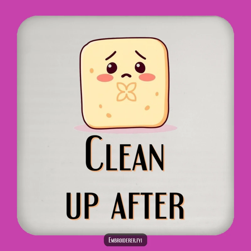 Funny Confused Soap Coaster: Protect Surfaces With Hilarious Accidental Art