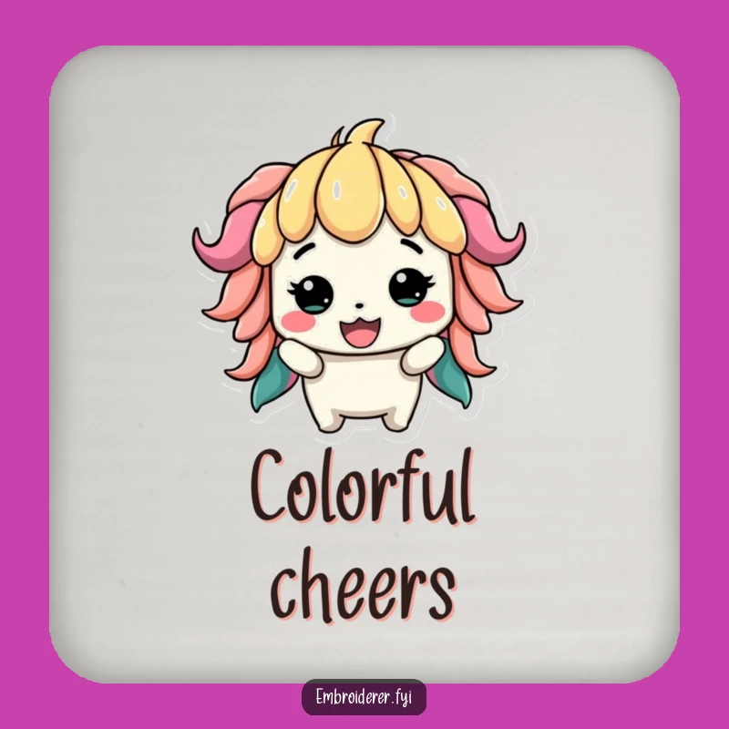 Funny Lopsided Creation Coaster: Proud Crafter Protector for Tables