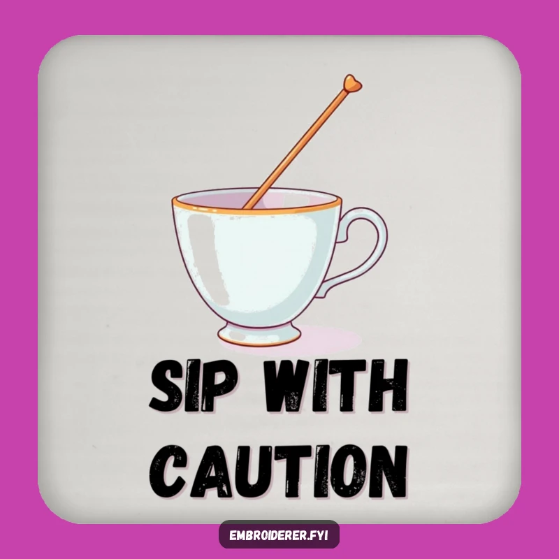 Funny Teacup's Balancing Act Coaster: Protect Surfaces With Hilarious Artistic Flair