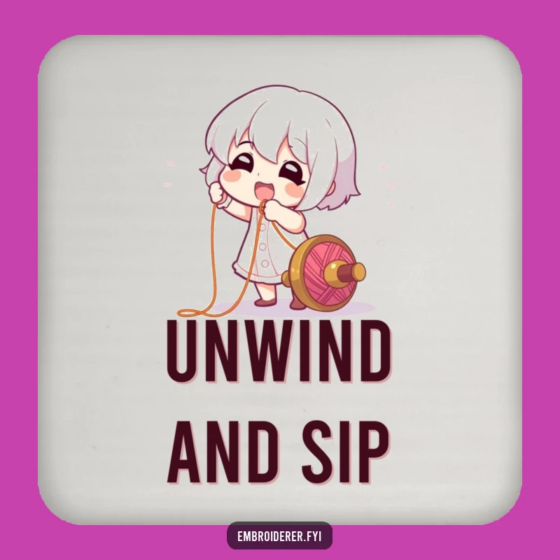 Funny Thread Puller Coaster Set: Protect Surfaces with Humor, Unique Funny Gift