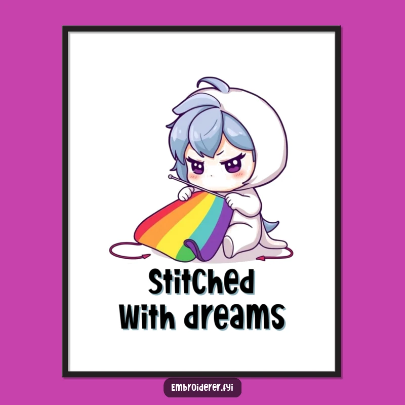 Funny Rainbow Weaver Poster - Inspiring Art for a Brighter Space!