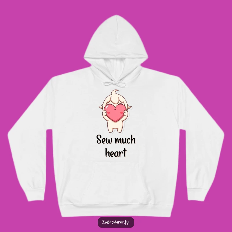 Cozy Funny Heart Stitch Hoodie - The Ultimate Warm & Whimsical Gift!