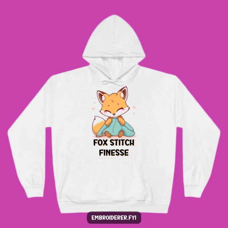 Cozy Funny Winking Fox Hoodie: Snuggle Up with Crafty Slyness - Awesome Gift!