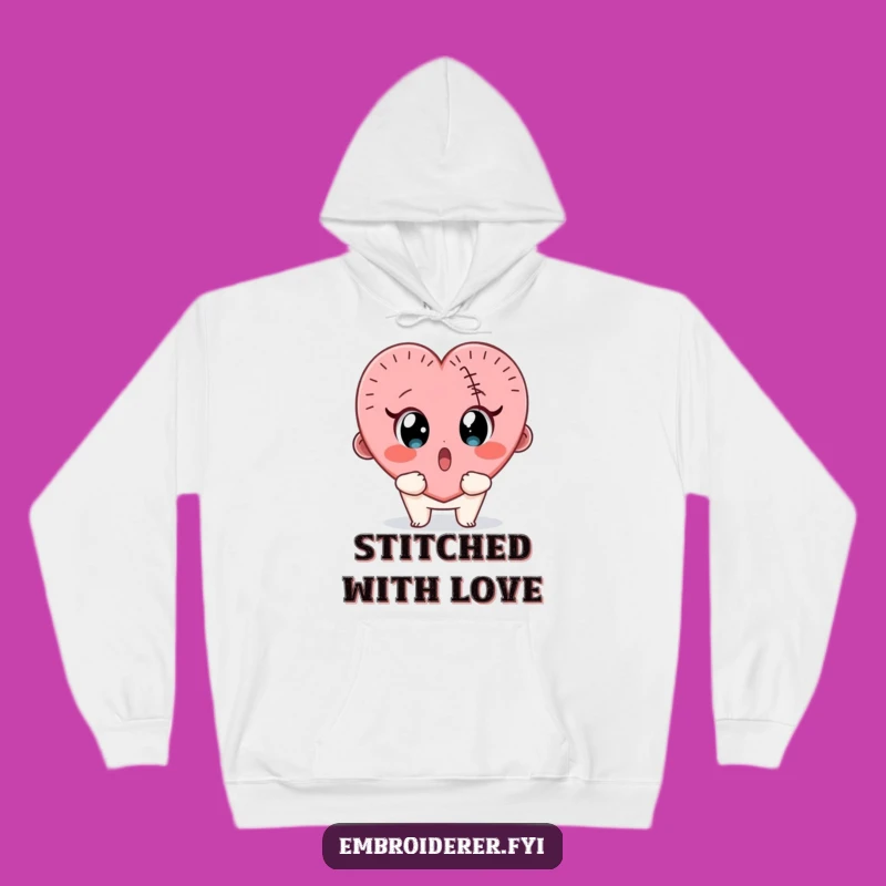 Funny Stitch Fail Hoodie: Cozy Surprised Crafter Apparel