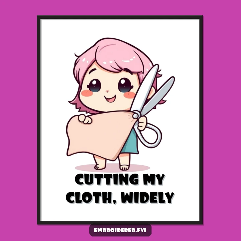 Funny Free Printable Wall Art: Big Scissors, Big Style! - Downloadable Art!