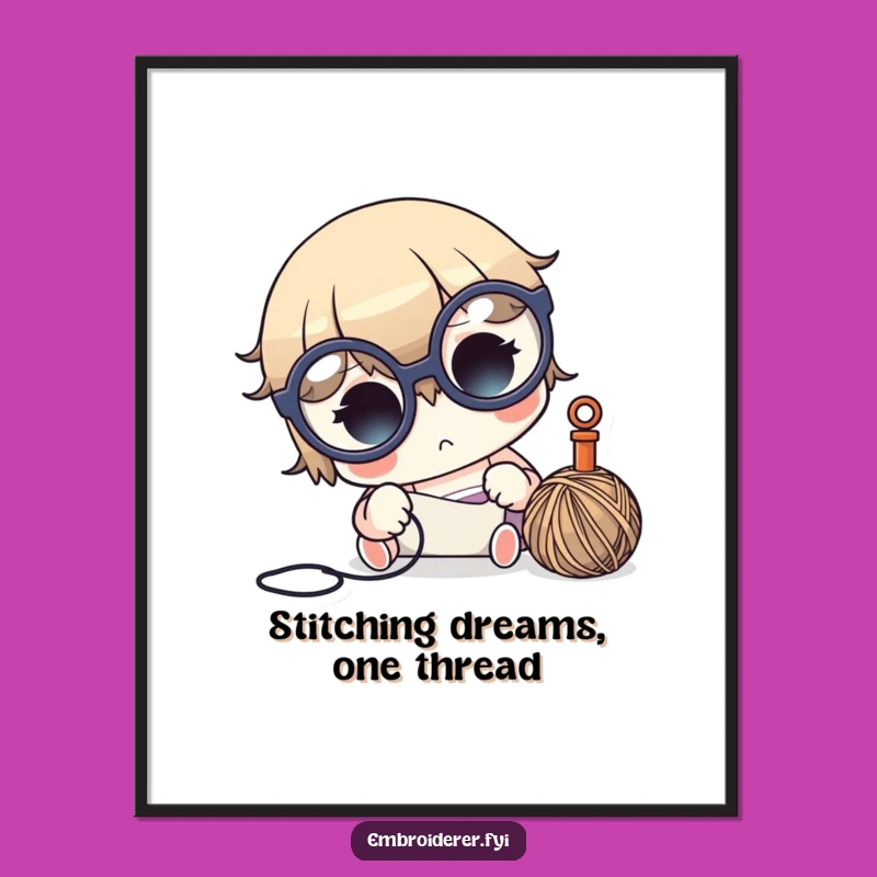 Free Printable Wall Art: Focused Crafter Motivational Art Downloadable Gift