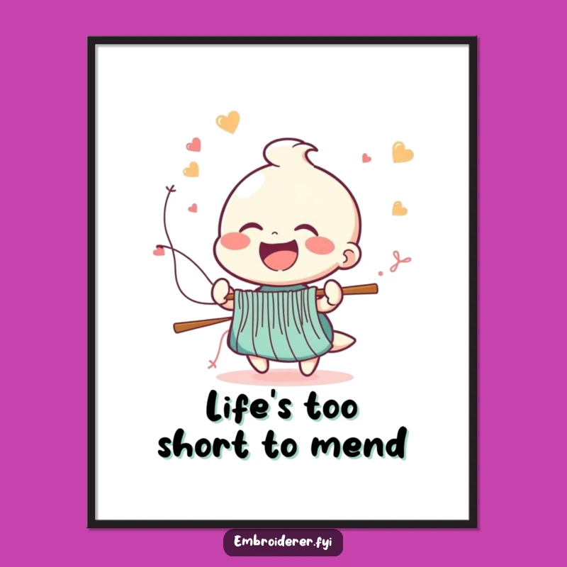 Free Printable Wall Art: Funny Stitcher Speed Laughs Downloadable Decor