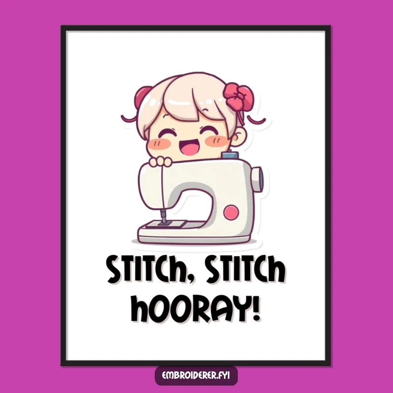 Free Printable Wall Art: Joyful Seamster's Creative Stitching Humorous Downloadable Art