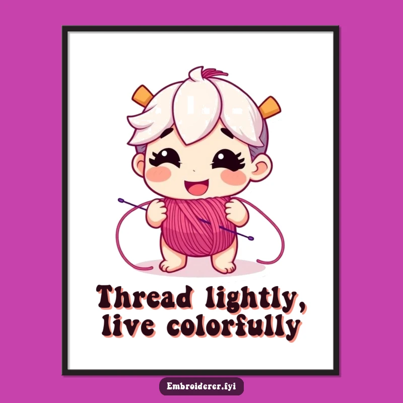 Funny Free Printable Wall Art: Playful Floss Character, Quirky Downloadable Decor