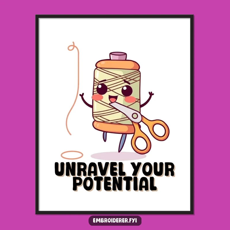 Quirky Free Printable Spool Wall Art - Dancing Craft Duo