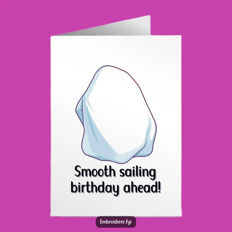 Free Printable Birthday Card: Content Iron Smoothing - Calm & Cozy Wishes