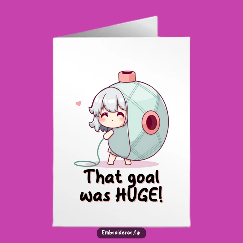 Free Printable Congrats Card: Knotty Accomplishment - Funny Downloadable for Stitching Success