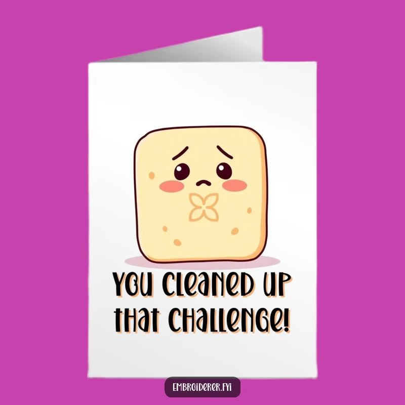 Free Printable Congrats Card: Accidental Soap Art Funny Downloadable