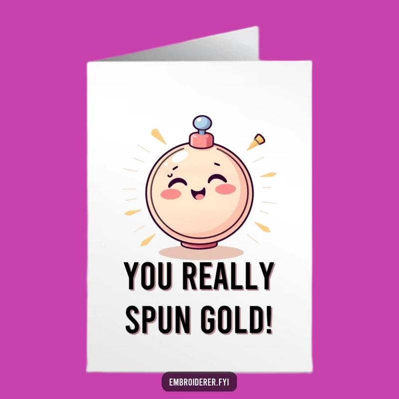 Free Printable Congrats Card: Bobbin's Excitement - Celebrate with Spin!