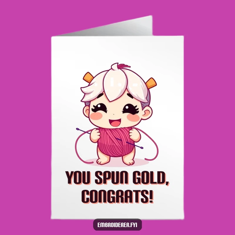 Free Printable Congratulations Card: Playful Floss Character, Funny Downloadable Gift