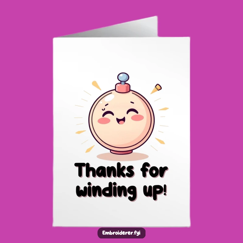 Free Printable Thank You Card: Bobbin's Thanks - Energetic Crafty Appreciation