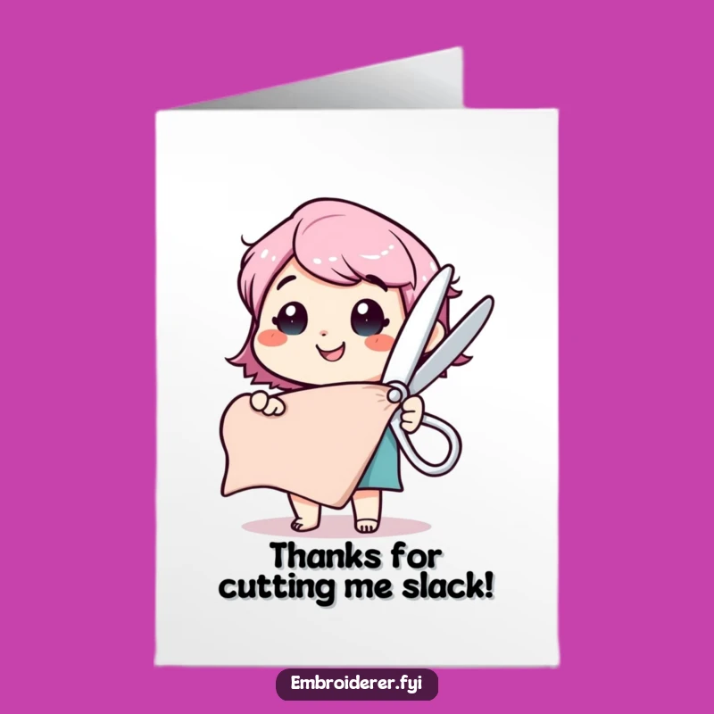 Free Printable Thank You Card: Cutting Thanks! - Downloadable Gift!