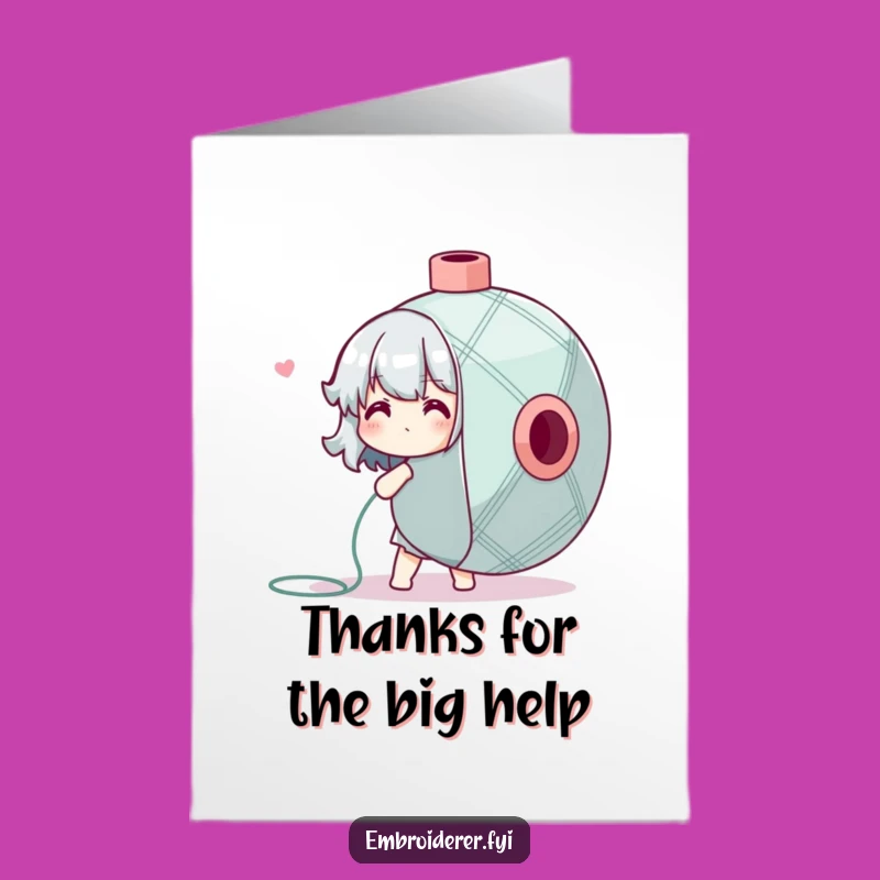 Free Printable Thank You Card: Threadbare Gratitude - Funny Downloadable for Help Received