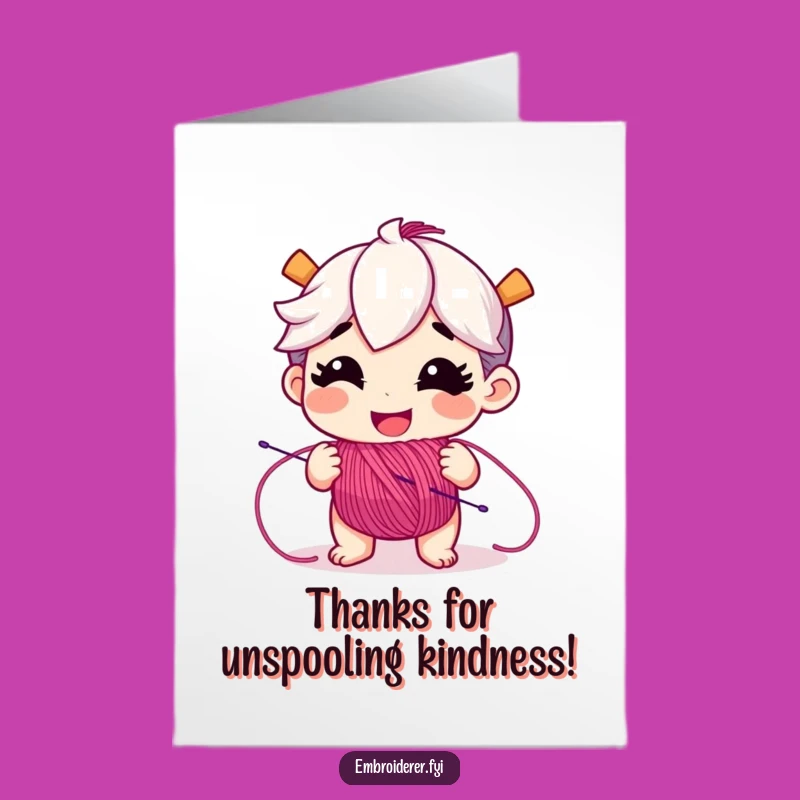 Funny Free Printable Thank You Card: Floss Character, Print at Home Gift
