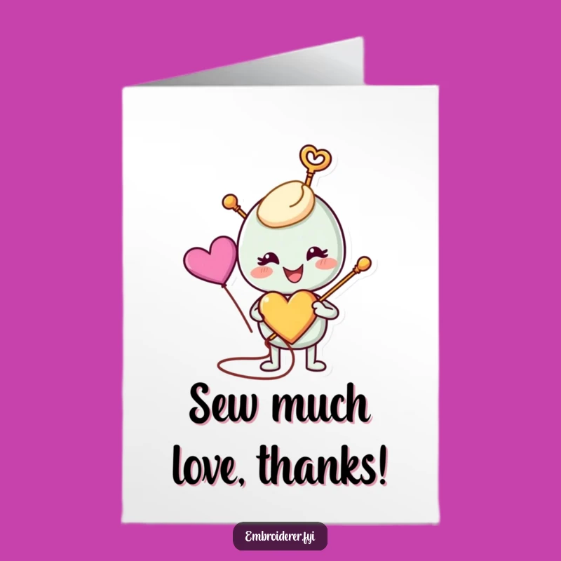 Heartfelt Free Printable Thank You Card - Smiling Needle Art