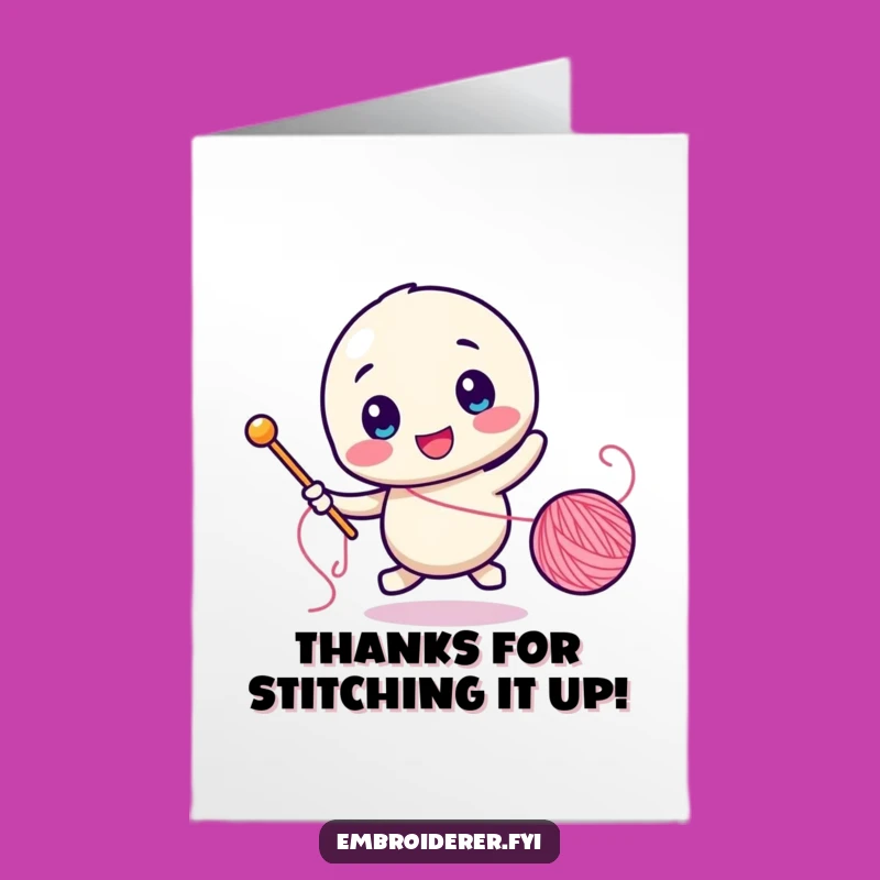 Free Printable Thank You Card: Sewing Shenanigans - Downloadable Humorous Gift