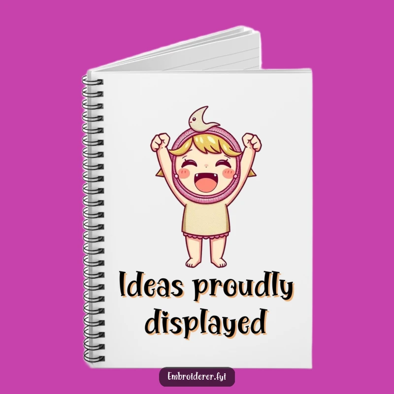 Funny Embroidered Patch Notebook: Victorious Crafter's Journal, Proud Maker's Notes