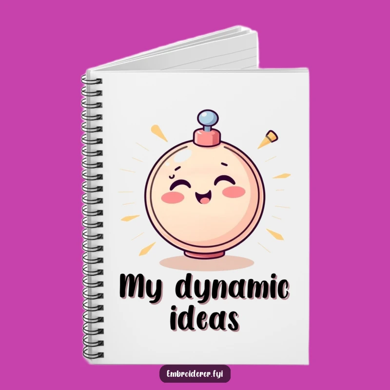 Cheerful Bobbin Notebook: Jot Down Ideas with Spinning Energy