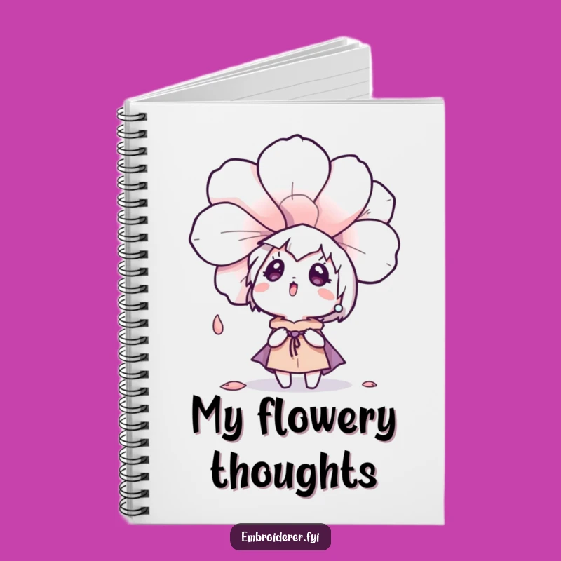 Funny Surprised Petal Notebook - Dreamer's Journal