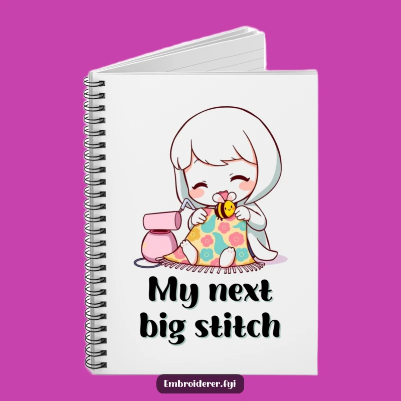 Funny Sewing Bee Notebook: Character's Crafty Ideas, Journal for Stitching and Inspiration