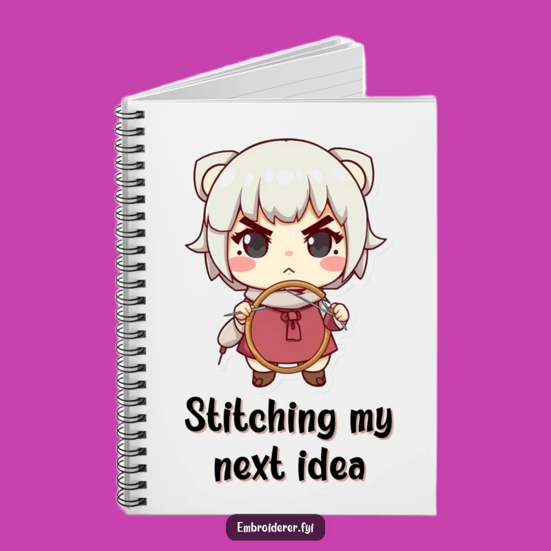 Funny Determined Stitcher Notebook: Journal Your Ideas with Hilarious Crafty Flair