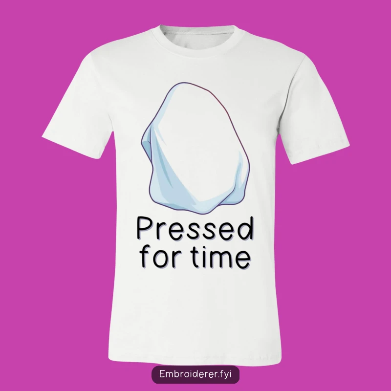 Contented Iron T-Shirt: Wear Your Neatness, Funny Household Style