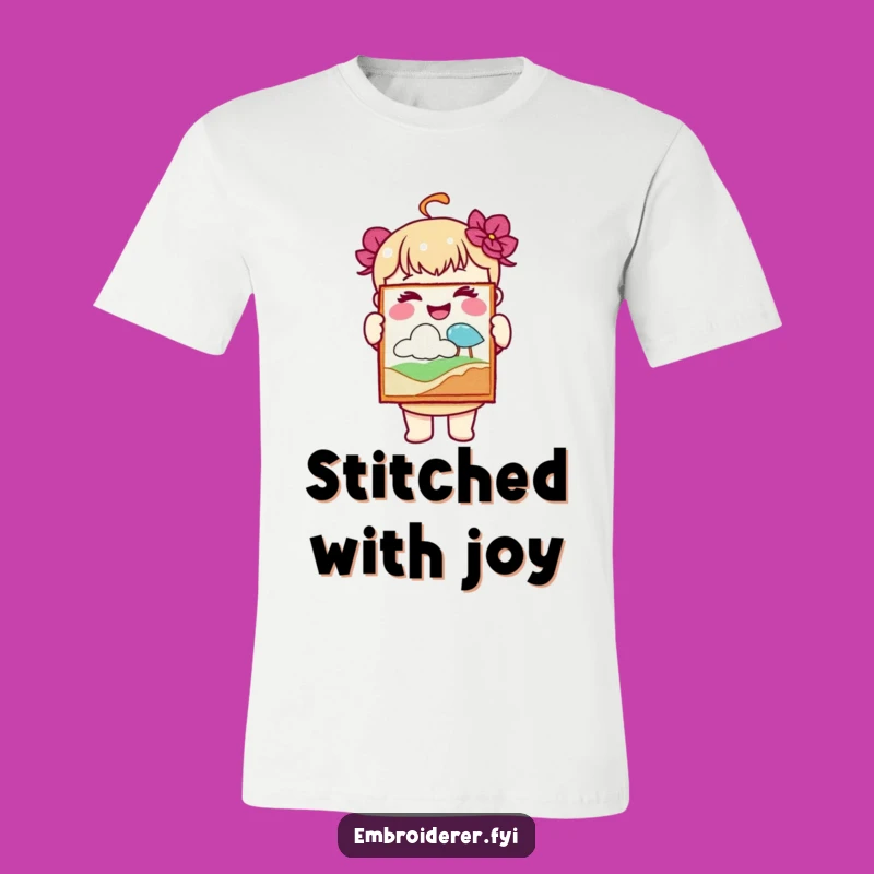 Funny Joyful Embroiderer T-Shirt: Wear Your Artistic Accomplishments!