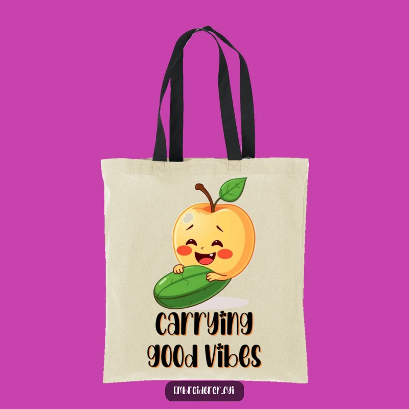 Funny Apple & Cucumber Tote Bag: Carry Smiles With This Hilarious Duo